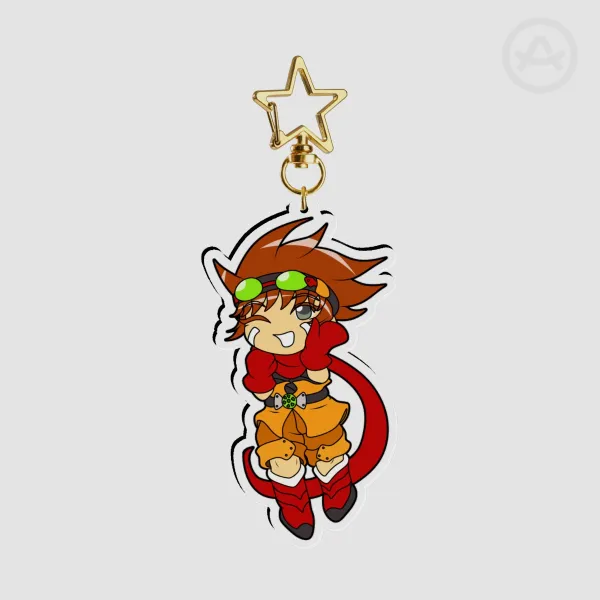 Aaron Clear Acrylic Keychains [Boktai Lunar Knights]