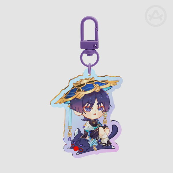 [Genshin Impact] Wanderer Scaramouche Rainbow Acrylic Keychains