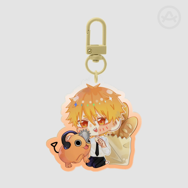 [Chainsaw Man] Denji Colored Edge Acrylic Keychains