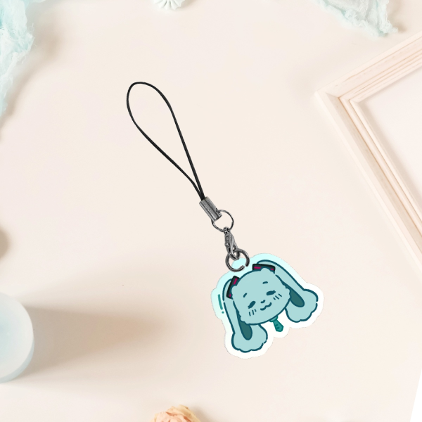 Miku bunny keychain