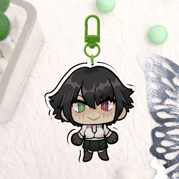 Dmc 3 Lady Clear Acrylic Keychain