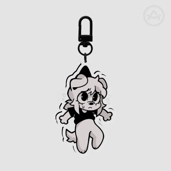 Hang In There Pup Keychain