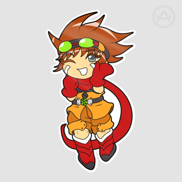 Aaron Die Cut Stickers