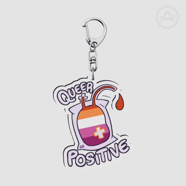 Lesbian Queer Positive Keychain