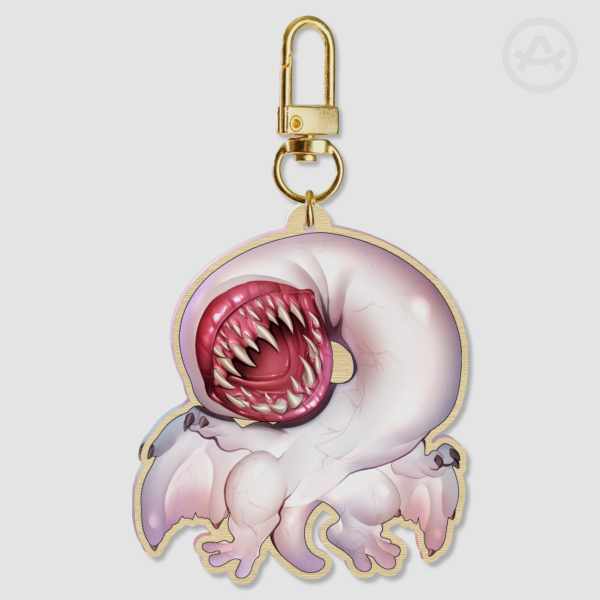 Wood Keychain | MH - Khezu