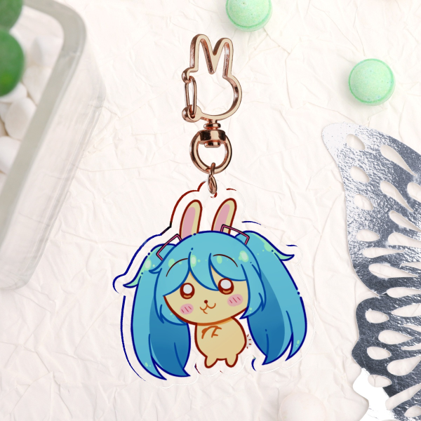 Usagi Miku Acrylic Keychains