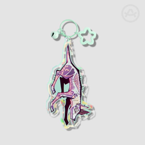 Xoloitzcuintle Broken Glass Acrylic Keychain