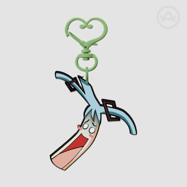 Miku Leeku Full Bleed Acrylic Keychains