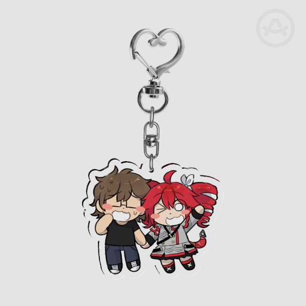 Teto and Ethan Keychain