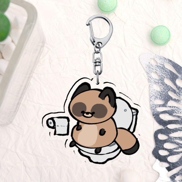 POOP TIME KICHI ACRYLIC KEYCHAIN
