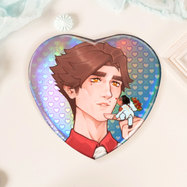 JayVik - Mini kiss - Rainbow Holo Badge