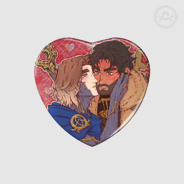 JayVik 'Bad Ending' - Holo Pearl - Heart Holo Badge