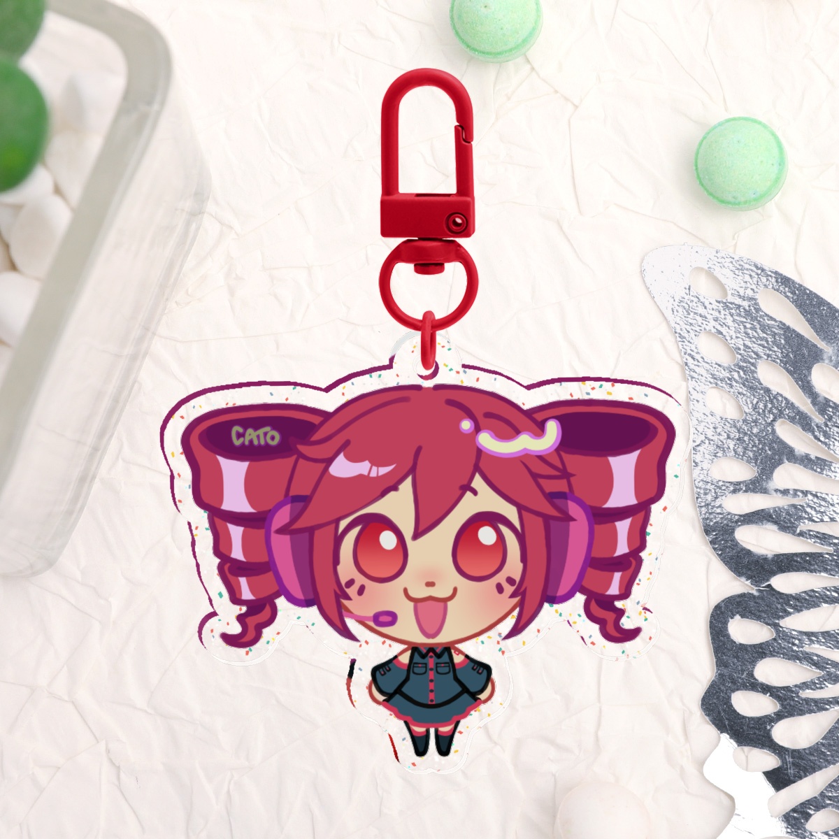 Kasane Teto Keychain