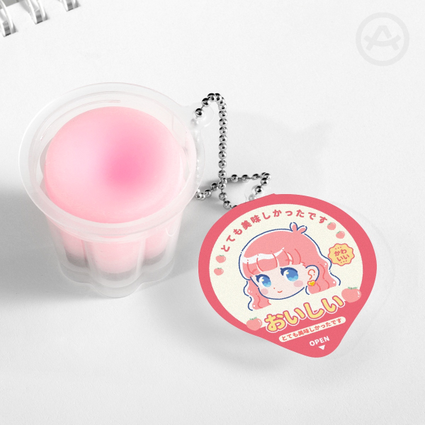 Squishy Pudding Jelly Keychains (Hiroko)
