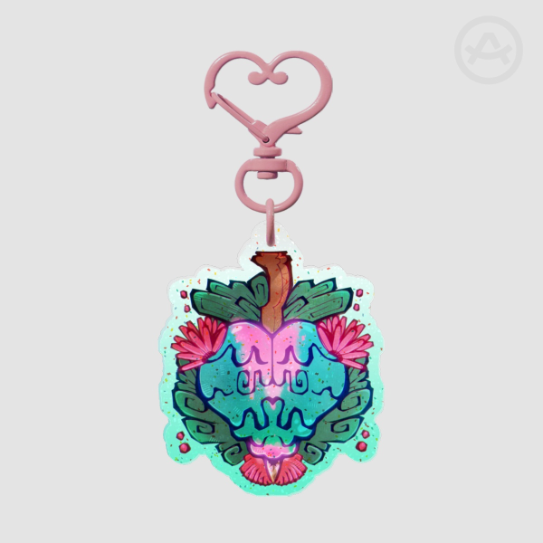 Dagger to the heart Colored Edge Acrylic Keychains