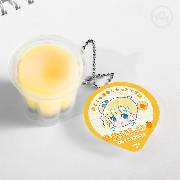 Squishy Pudding Jelly Keychains (Hiroko)
