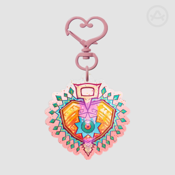 Dagger to the heart Colored Edge Acrylic Keychains