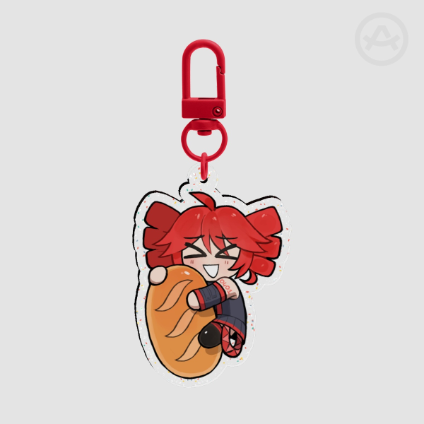 Teto With Bread Keychain
