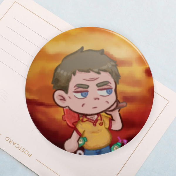 MW Round Badges (Button Pins) | Swansea