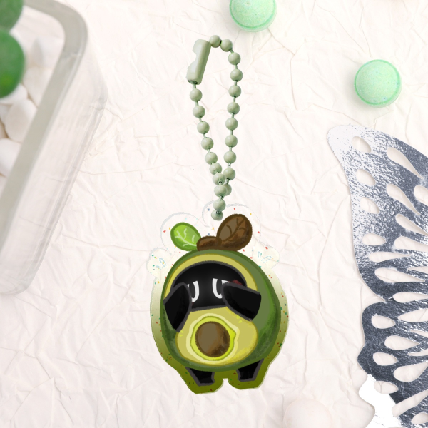 ZZZ Glitter Acrylic Keychain | Avocaboo