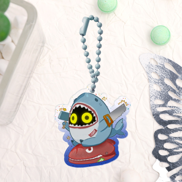 ZZZ Glitter Acrylic Keychain | Sharkboo