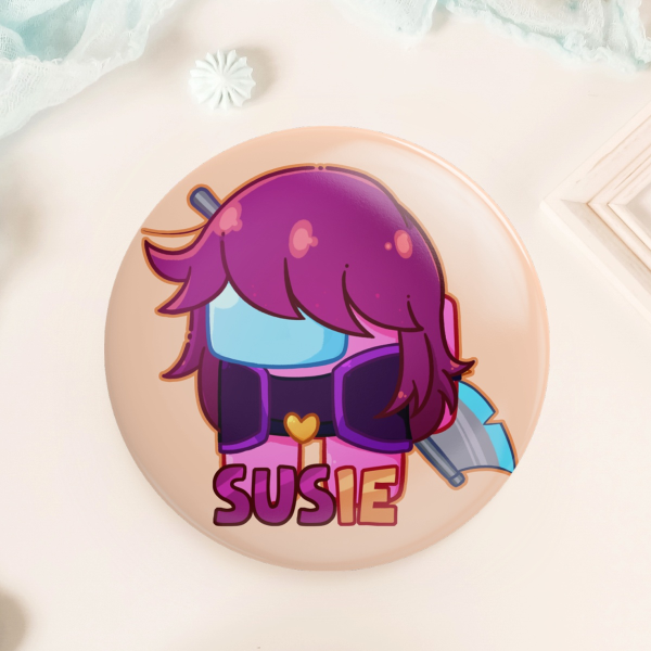 Susie Among us Button Pin