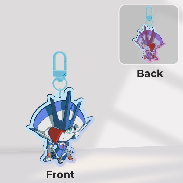 ăDITFă Delphinium | Acrylic Keychain