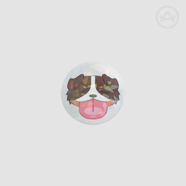 blep puppy badge pin ( variant 4 )