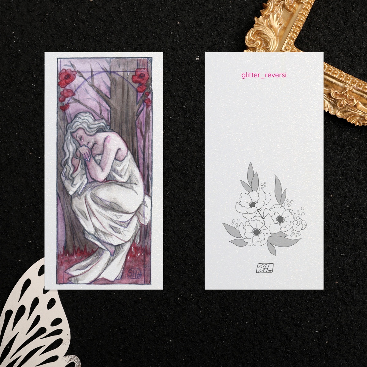 "Evening Reverie pt.2" pearl Card