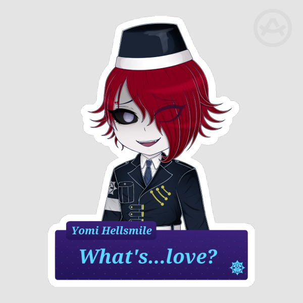 Master Detective Archives: Rain Code Yomi Hellsmile Sticker