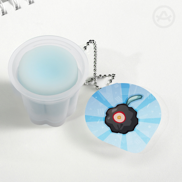 Dottomon Squishy Pudding Keychain