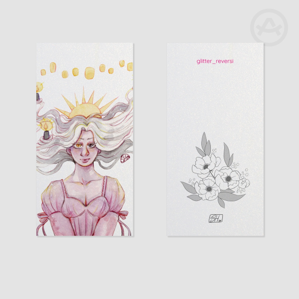 "Lights" pearl Card