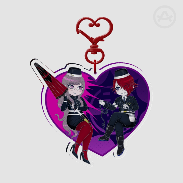 Master Detective Archives: Rain Code Yomi Hellsmile And Martina Electro Keychain (8cm)