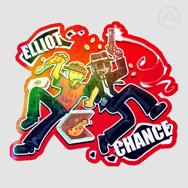 FORSAKEN - Partners in Crime! Chance and Elliot Holo Sticker