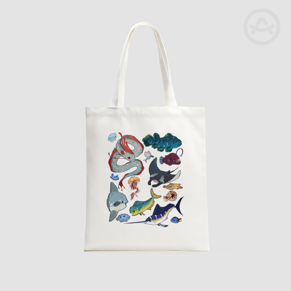 Marine Creatures Tote Bag