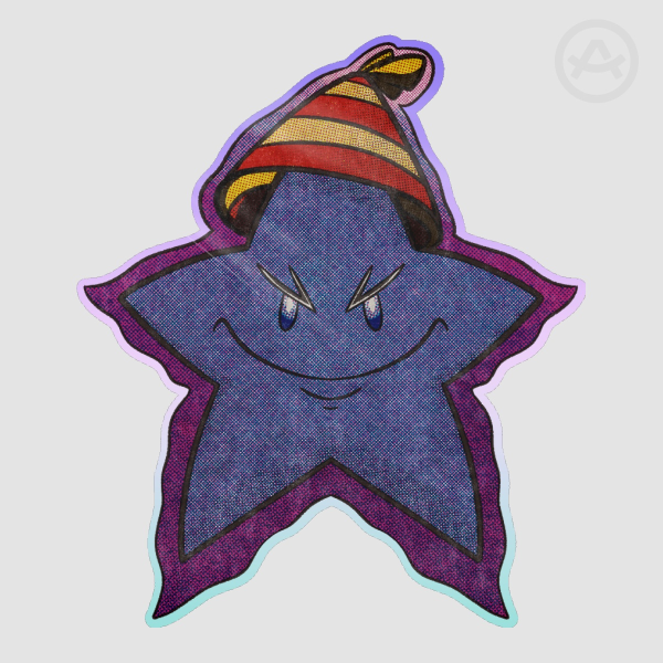  Youtuber Party Crashers Star Colored Edge Die Cut Stickers