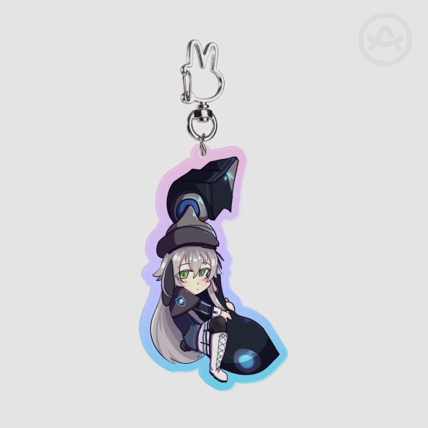 Tilly and Sammy CS3 Bunny - Coloured Edge Double Sided Acrylic Keychain 8cm