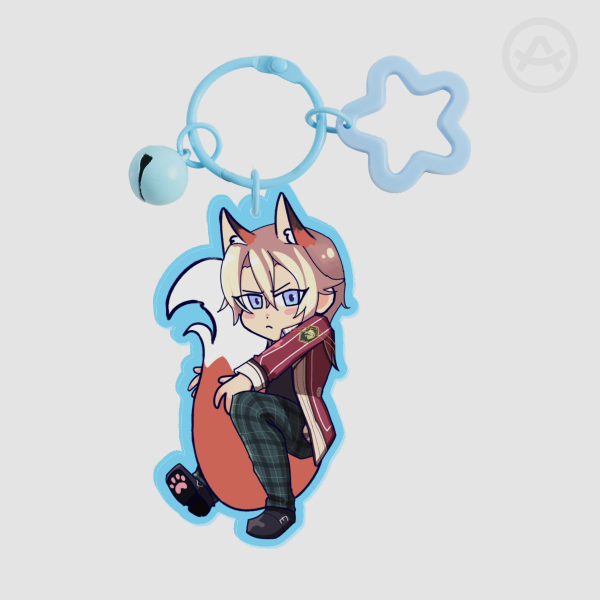 Jusis CS1 Fox - Coloured Edge Double Sided Acrylic Keychain 8cm