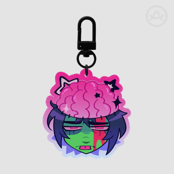 GIRL BRAIN - keychain