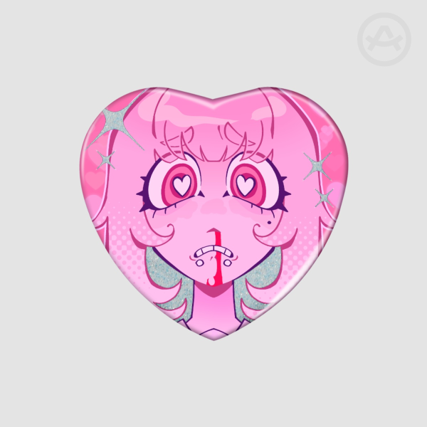CRUSH - heart bagde