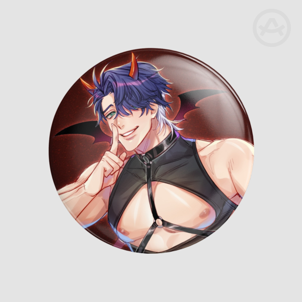 LITTLE DEVIL SAMPO Holographic Pin Badge HSR by Nalamicha