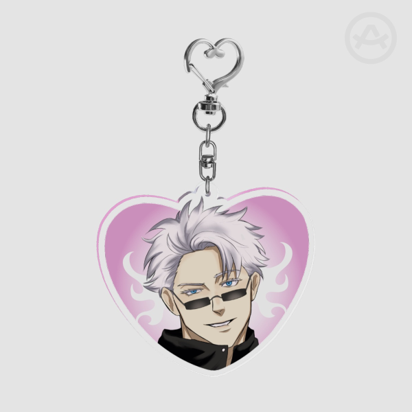 Gojo - JJK heart Keychain