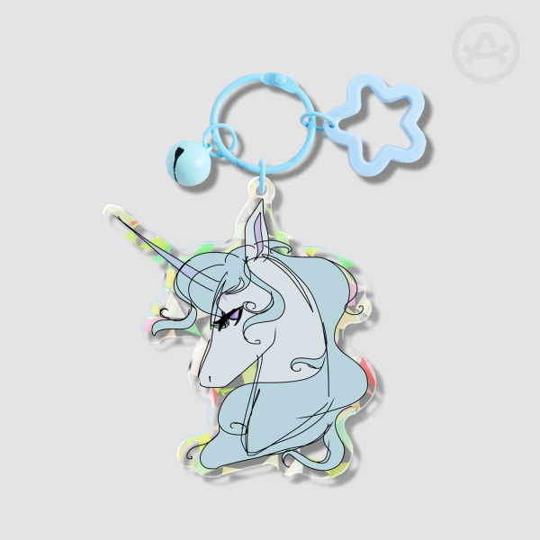The Last Unicorn Broken Glass Acrylic Keychains