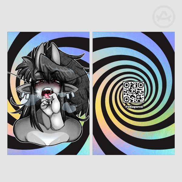 Sochi Hooking Hypnotic - Rainbow Holo Postcard