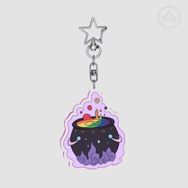 (See-through) Pride Cauldron Keychain