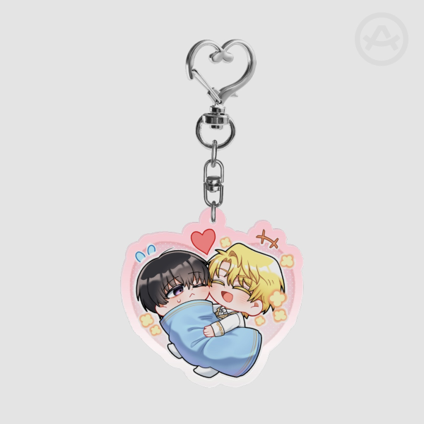 Heart Kishyu Colored Edge Acrylic Keychain