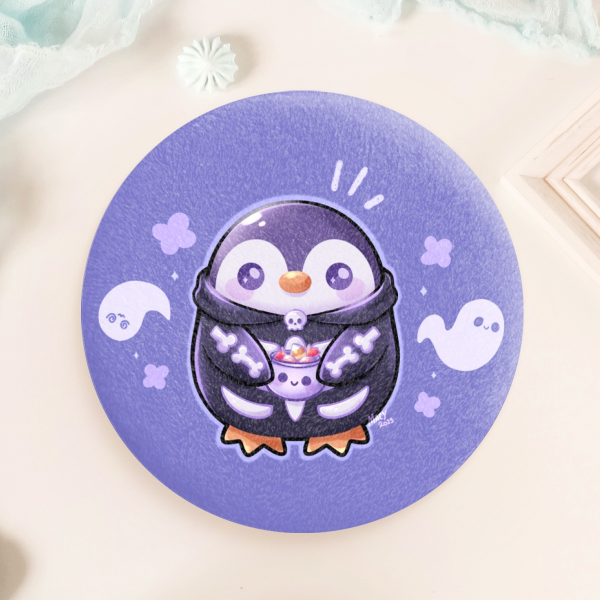 Halloween Pingu Plush Badges