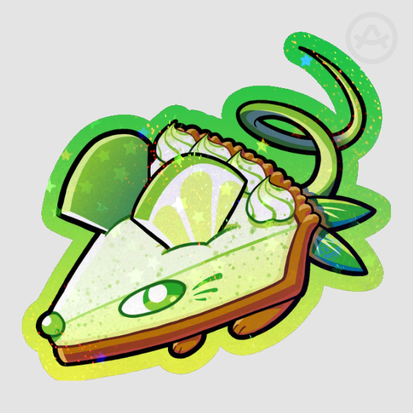 key lime pie rat sticker