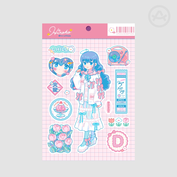 Hiroko - Coated Paper Stickers Sheet