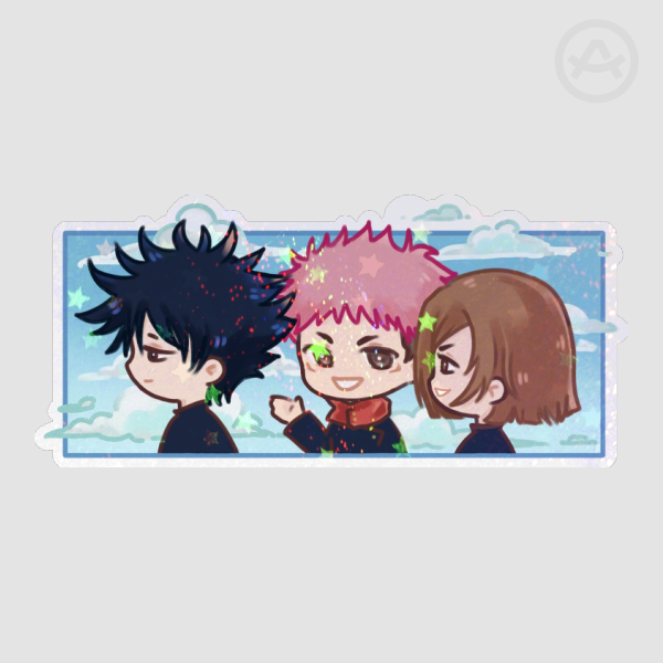 [JJK] yuji, megumi & nobara sticker